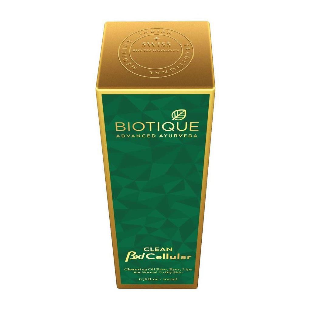 Очищающее масло для лица, глаз и губ (200 мл), BXL Cellular Cleansing Oil for Face, Eyes & Lips,  Biotique