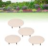 Outdoor Step Stones Decorative Polypropylene Resin Stepping Stones with Ground Stakes for Lawn Garden  Way