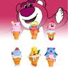Adorable Disney Winnie The Pooh Strawberry Ice Cream Cosplay Doll Set 9.5cm Pvc