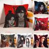 HHeaven Officials Blessing Case Plush Fabric Soft Pillowcase Double Sided Print Cushion Cover Household Gifts