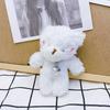 Mini Cute Plush Bear Keychain Pendant Lovely Plush Stuffed Animals Keyring Charm for Purse Bag Backpack Handbag