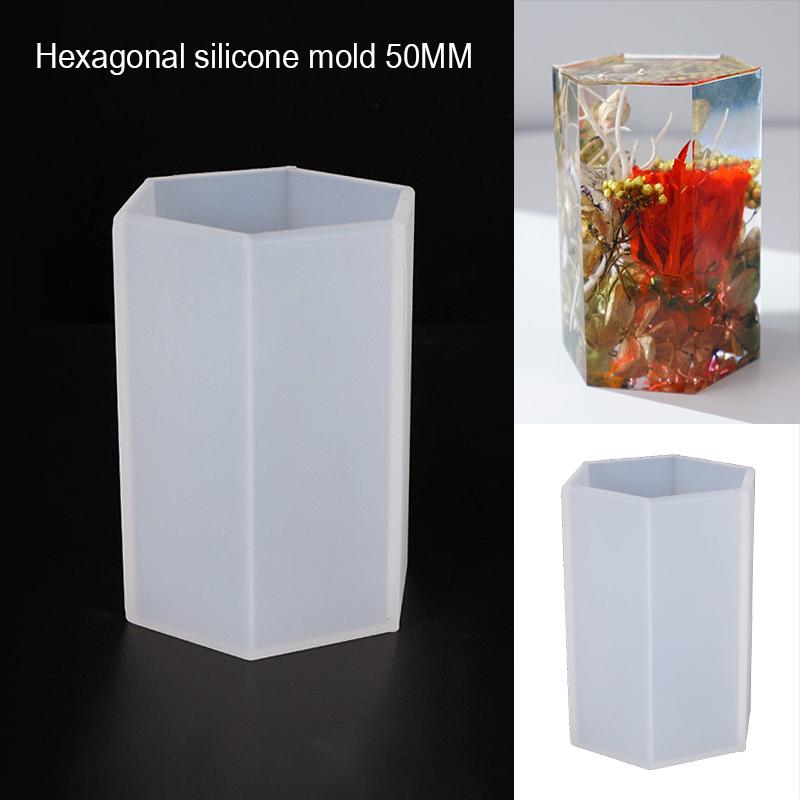 Mould Jewelry Resin Craft Silicone Cylinder Casting Mold Hexagon Making Epoxy Mould Jewelry Resin Craft Silicone Cylinder Casting Mold Hexagon Making Epoxy