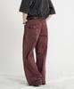 EZKATON Cos Washed Cotton Pants Burgundy Kmlp6881