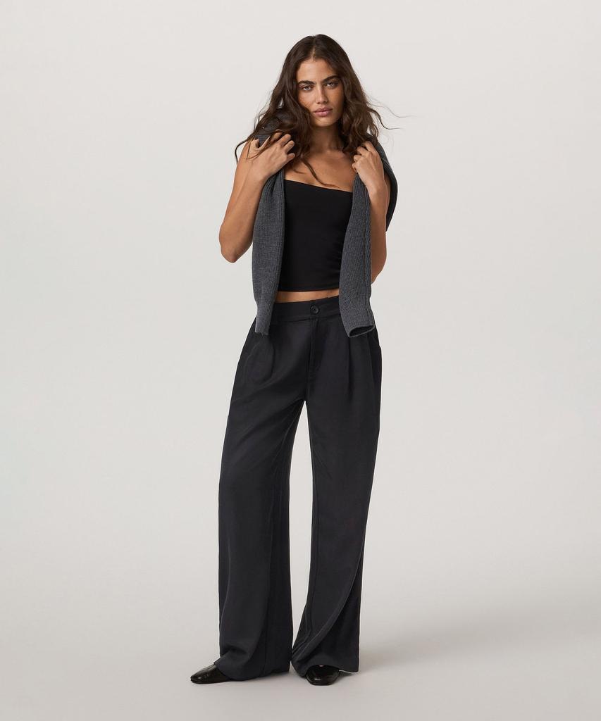VUORI [Women'S] Tressles Twill Wide Leg _Black_Vr26130031