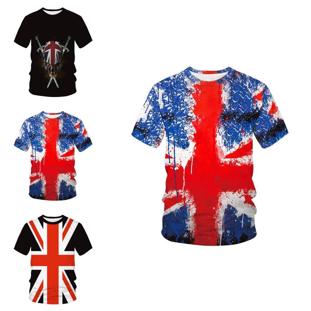 Vintage Union Jack Logo T-shirt Distressed Retro Style Graphic For British Culture Lovers