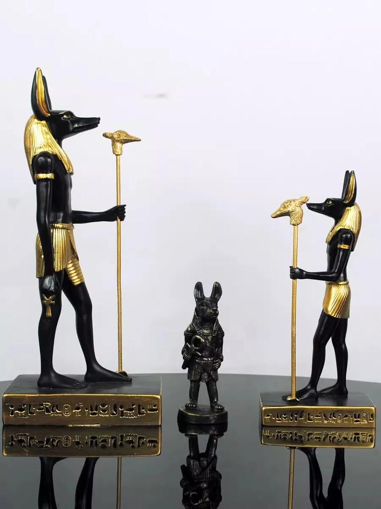 Retro Egyptian Anubis god resin statue ornament,tourist souvenir,home decoration,phone holder,candle holder,refrigerator sticker