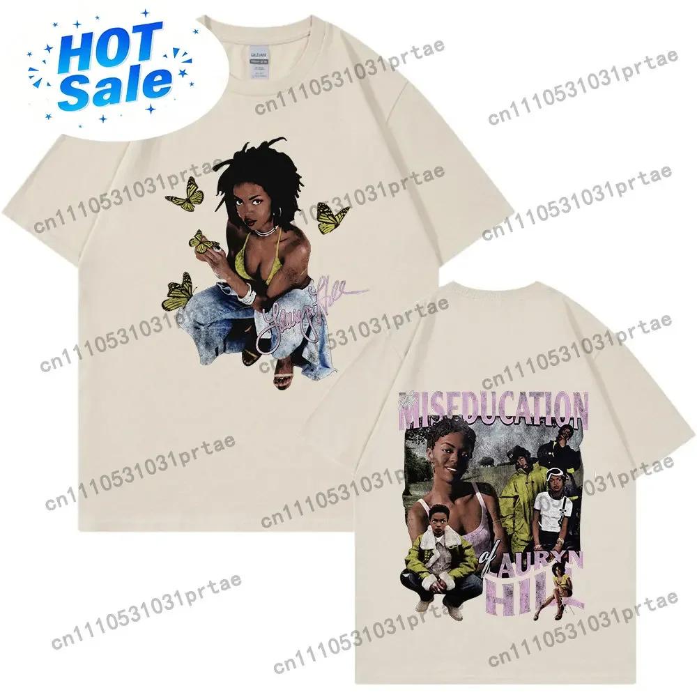 Lauryn Hill Music Album Graphic Tshirt Unisexs Wounisexs Vintage Casual Short Sleeve T Shirt Fashion Hip Hop T Shirts Streetwear