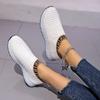 Women's Casual Shoes Breathable Mesh Comfortable Slip-on Shoes Spring and Summer Light Jogging Shoes