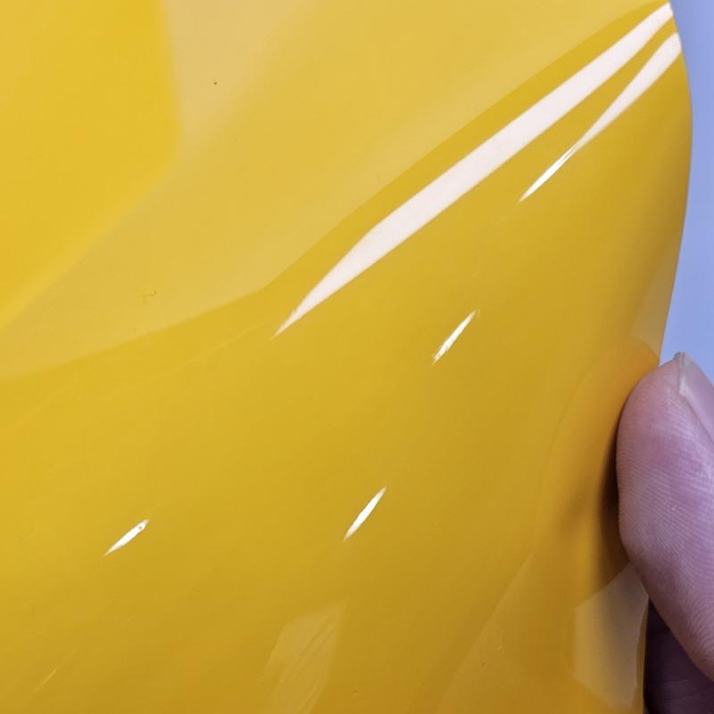 High Glossy Yellow Car Sticker Wraping Vinyl Wrap Stickers On Car Film Cover Wrapping Foil Adhesive Vinyl for Motorcycle Decals