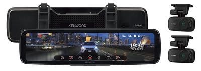 Retrovisor Digital com IPS Dianteiro e Traseiro PureCel Plus Full HD KENWOOD Serviço de Instalação DRV-EM4800 Gravador, LCD Estilo Espelho,