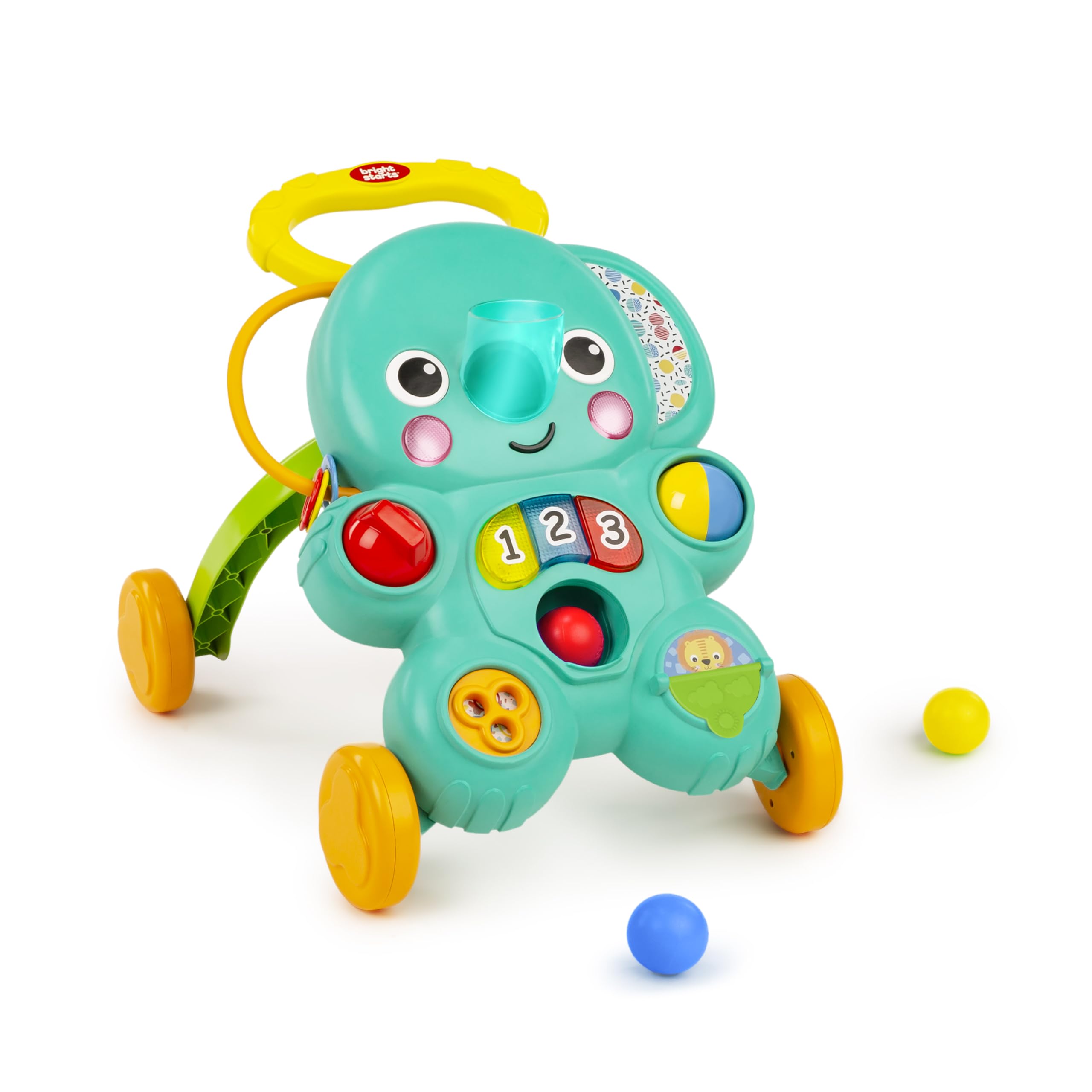

Bright Starts 2-in-1 Ball Play Walker for 6-Month-Olds, Baby Walker, Educational Toy, Model 12892