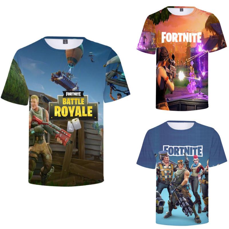 Fortnite T Shirt For Teens With 3d Print Summer Breathable Cotton Tee