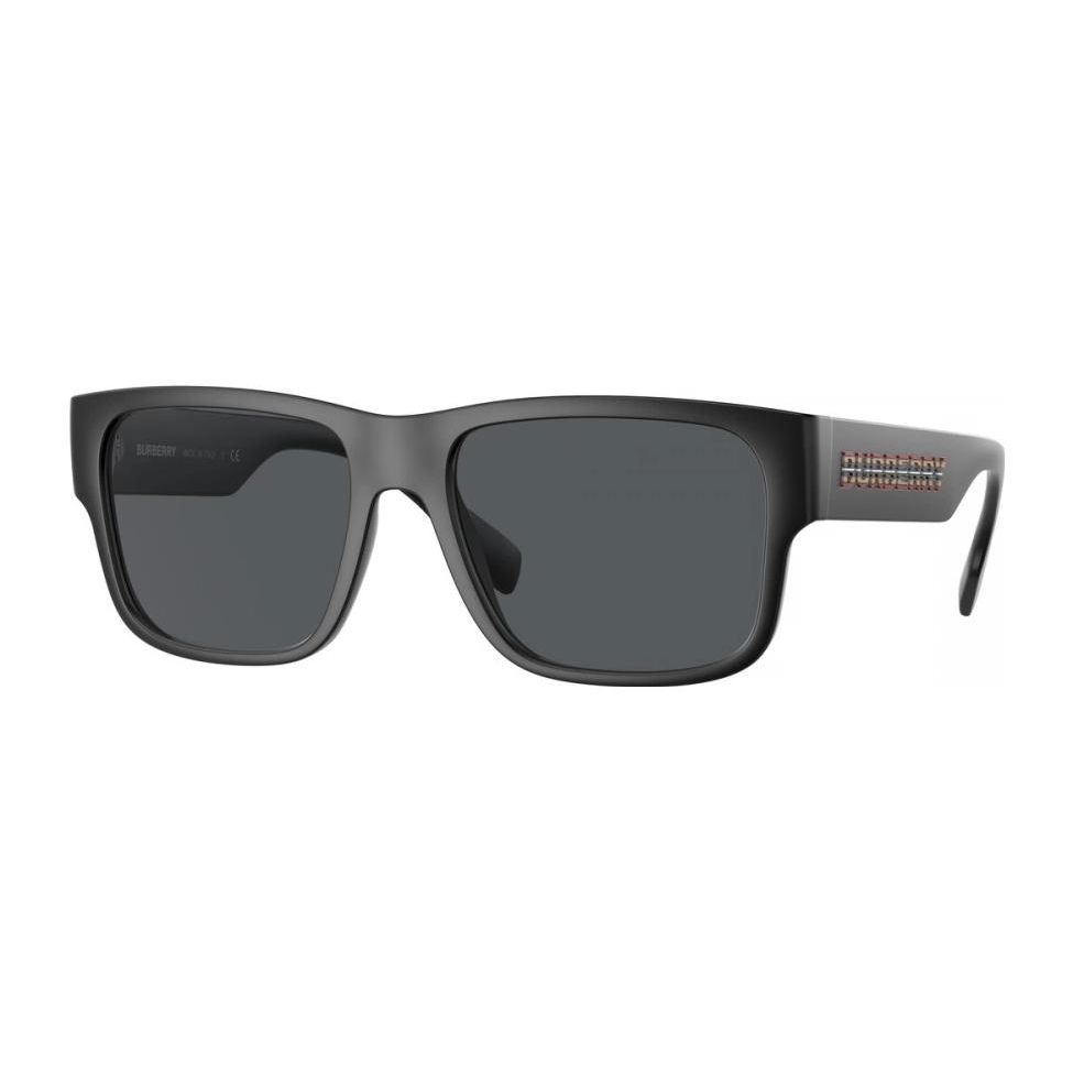 Burberry Color Logo UV Protection Square Injection Sunglasses Unisex sunglasses Black 0BE4358-3464 Black,57
