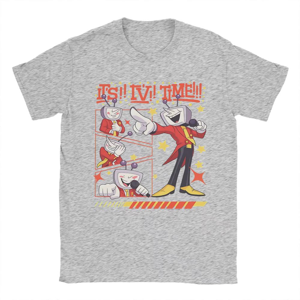 Tenna Deltarune Game It's TV Time Meme Merch men women printed T Shirts Cotton Tee New Arrival oversized fashion T-shirt Clothes