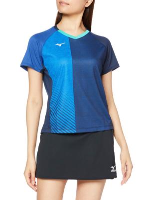 Mizuno Table Tennis Game Short Easy To Move JTTA Dress Japan Size 2XL To Japanese Size Shirt, Sleeve, In, Moisture-Wicking, Quick-Drying, Standard,