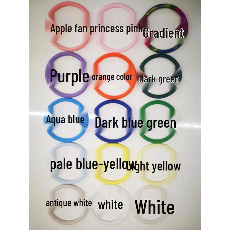 Heart-Shaped Silicone Bracelet Keychain Phone Strap