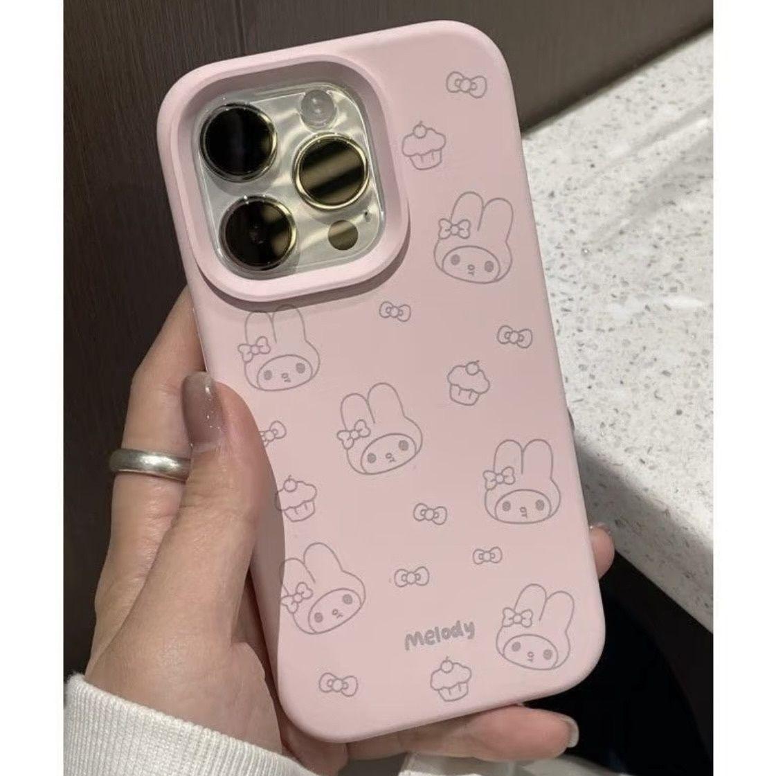 

Melody Cute Mochi Soft Case for iPhone 17 Pro Max, 16, 15, 14 Pro, 12 Pro iPhone 13 Pro Max
