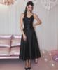 Rose Franz Plum Long Dress [Black]