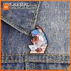 Cute Boy & Playful Cats Interacting Brooch Enamel Pin Boy Surrounded By Cats At Desk Brooch Bags Lapel Badge Gift for Cat Lovers
