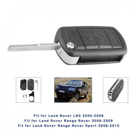 

For Land Rover Range Rover 2006-2009 Remote Key Fob Case Cover Blade 3 Buttons