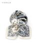 Beige Paisley 100% Natural Real Silk Scarves Small Square Scarf Hijab Shawl Luxury Gift Headband 65cm Women Men Wrap Neckerchief