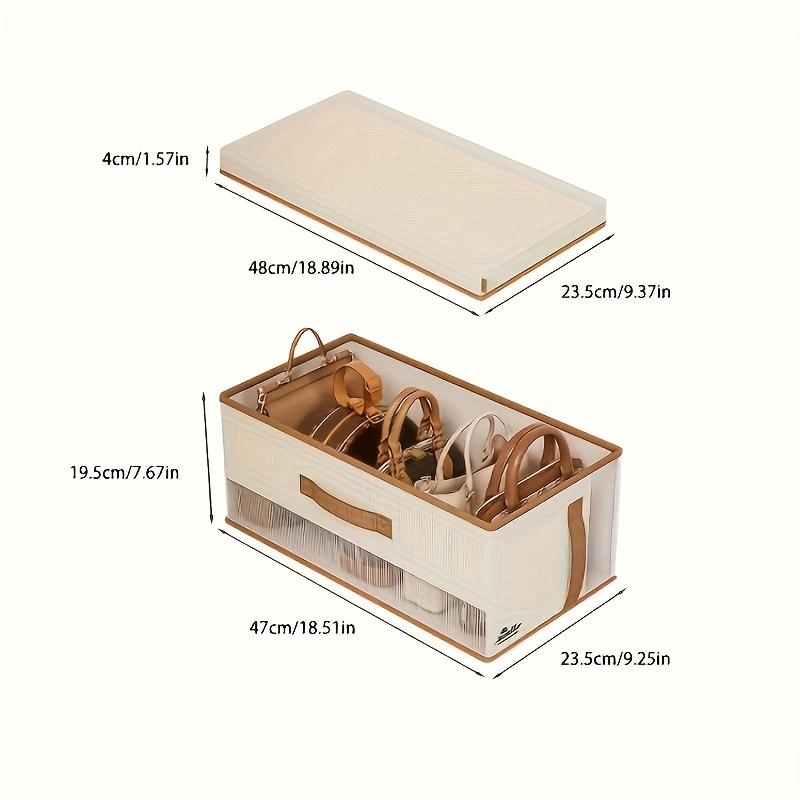

Набор из 1 прозрачного органайзера - Пыленепроницаемое, компактное хранение для шкафа, ванной комнаты, прихожей - Сверхпрочная пластиковая конструкция