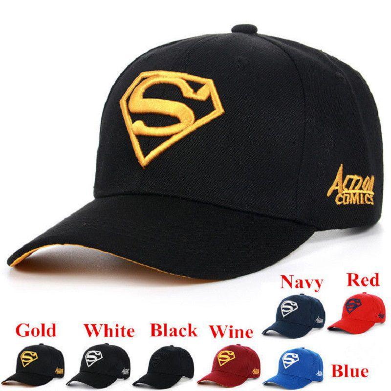 Luxurious Super Hero Cap Superman Snapback Embroidery Hat Unisex Steampunk Design