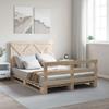 VidaXL Bed Frames with Headboard 140x200 Cm Solid Pine Wood, Bed, Bedroom Furniture, Wooden Bed, Bed 3281576