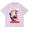 230 g/m² 100% Baumwolle Kettensägenmann V40 Power Print Unisex Schweres Baumwoll-T-Shirt