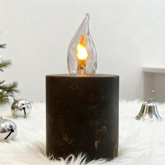 LED Flame Light Bulb E27 Flickering Flame Light Bulb Realistic Fires Effect Light Bulb for Indoor Outdoor Halloween Christmas Decoration