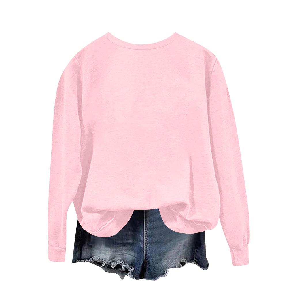 Women's Fashion Daily Versatile Casual Sweatshirts Long Sleeve Round Neck Top Sweatshirts