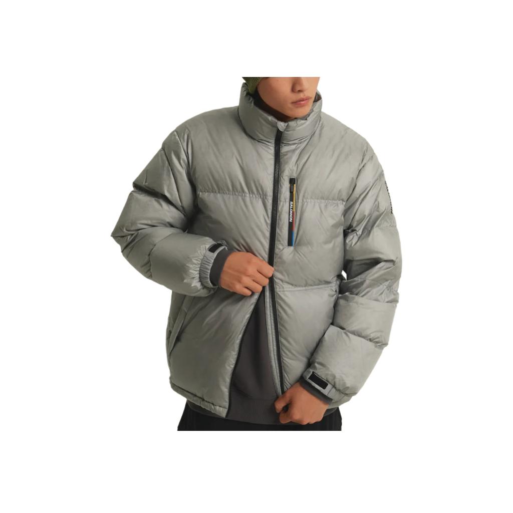 Salomon Contour Windproof Warm Minimalist Comfortable Solid Color Goose Down Jacket Unisex Jacket C30034