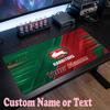 South Sydney Rabbitohs Customized Name Text Mouse Pad, Large Desk Mouse Mat Personalized Home Office Present