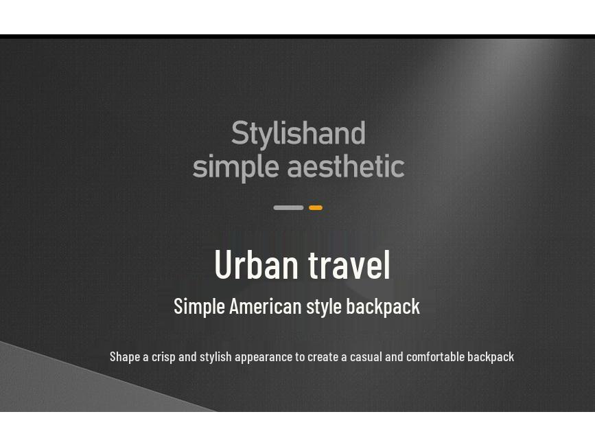 Men's Cross-Border Outdoor Fashion Water-Repellent Casual Backpack for Travel & School