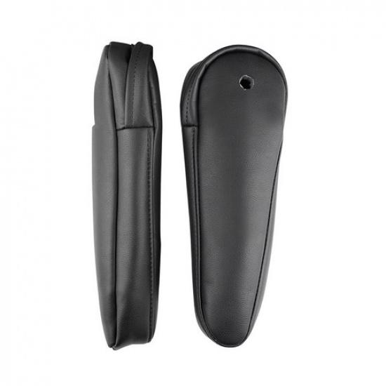 2* Black Side Seat Armrest Handle Leather Cover For Toyota Previa Estima 06-16