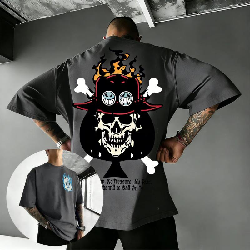 One Piece Pirate Skull Graphic T Shirt Men Women Anime Streetwear 2026 Summer Cotton Short Sleeve Tee Casual Tops Y2k Clothes
