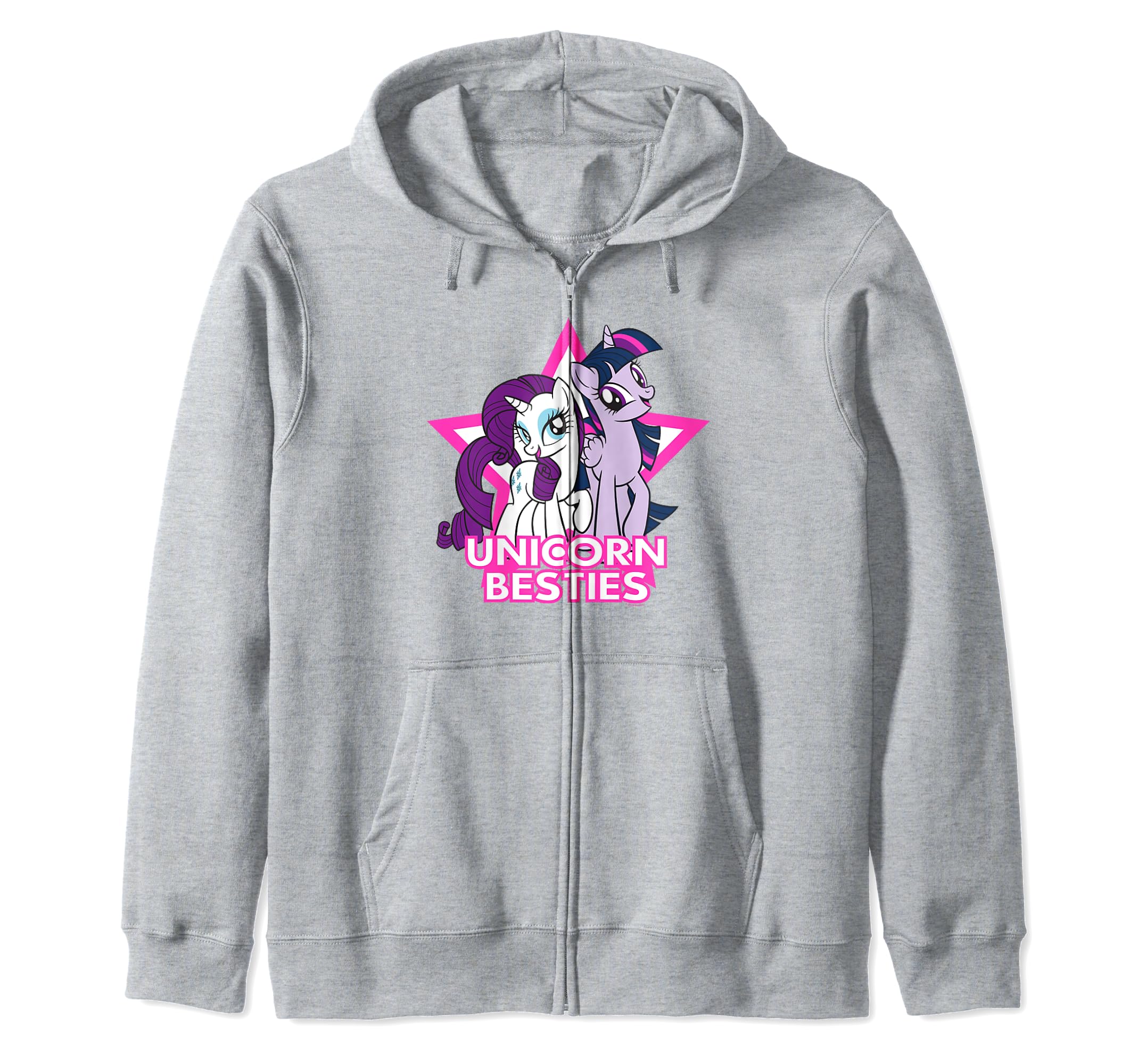My Little Friendship Is Magic Unicorn Besties Logo Zip Hoodie Pony синий