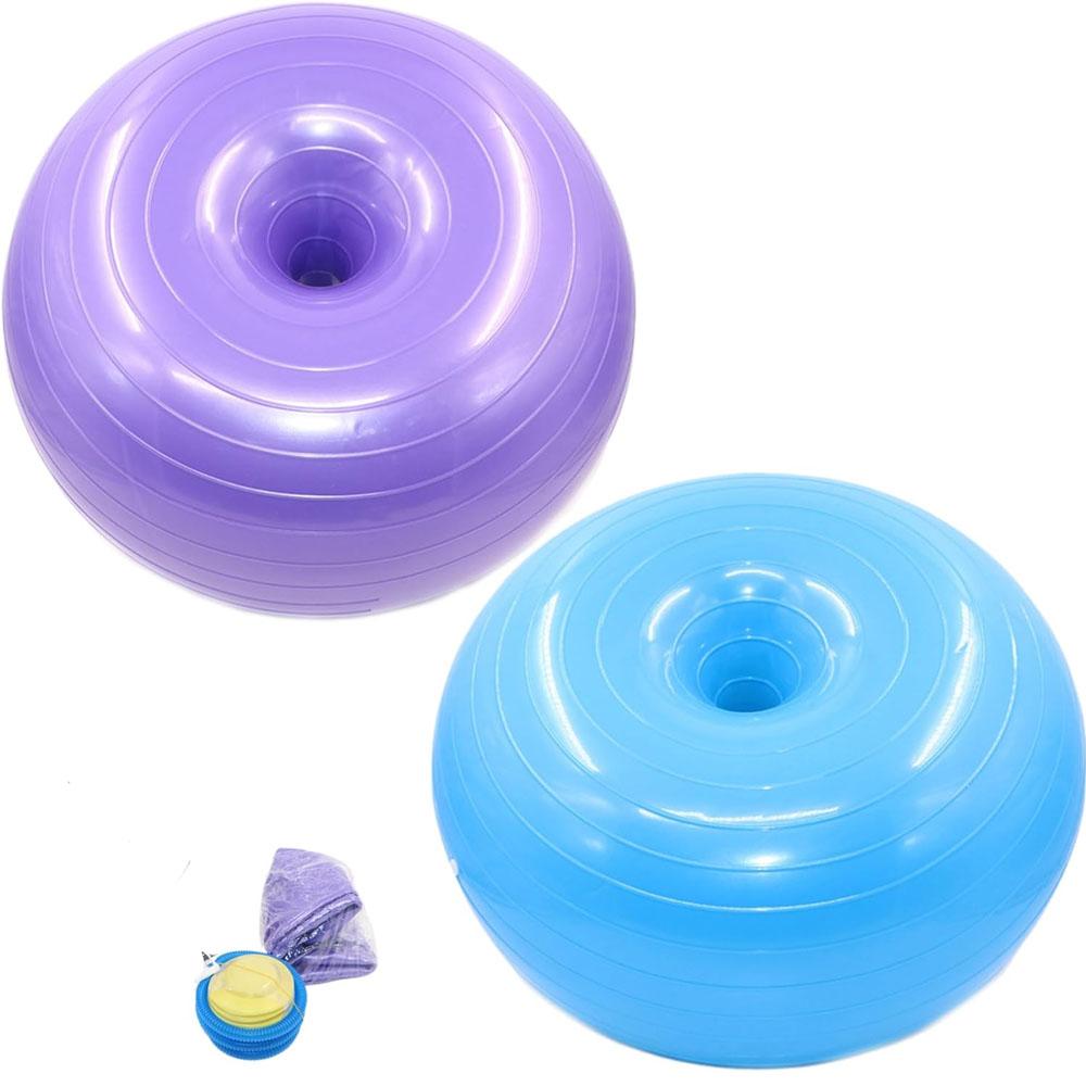 Exercise Ball 20inch Inflatable Yoga Ball with Inflator Anti-Burst Workout Ball Fitness Ball for Balancing Stability Training