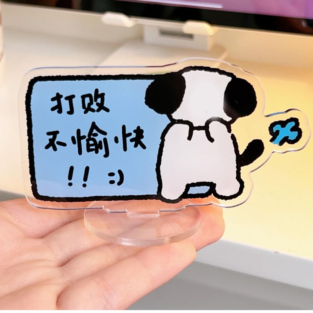 Samochodowa ozdoba psa Śliczna akrylowa Łatwa w instalacji Dekoracja konsoli środkowej psa do pojazdu Dom