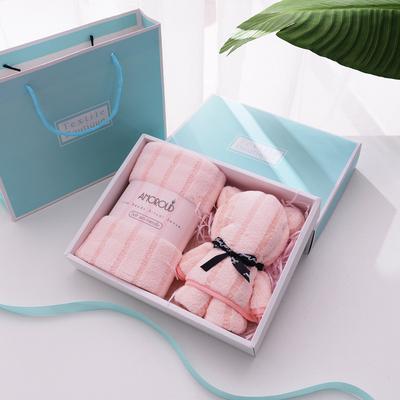 Bear Towel Pack Universal Household Absorbent Towel Birthday Gift Face Towel Striped Solid Color Face Towel