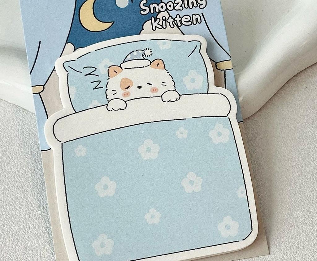 Cute Post It Notes Cloud Diary Cute Cat Illustration Material Shape Multifunctional Sticky Notes Message Memo