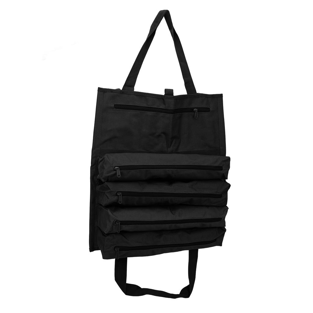 Tool Roll Bag 600D Oxford Cloth Wear Resistant Dirt Resistant Multi Pockets Portable Car Tool Roll