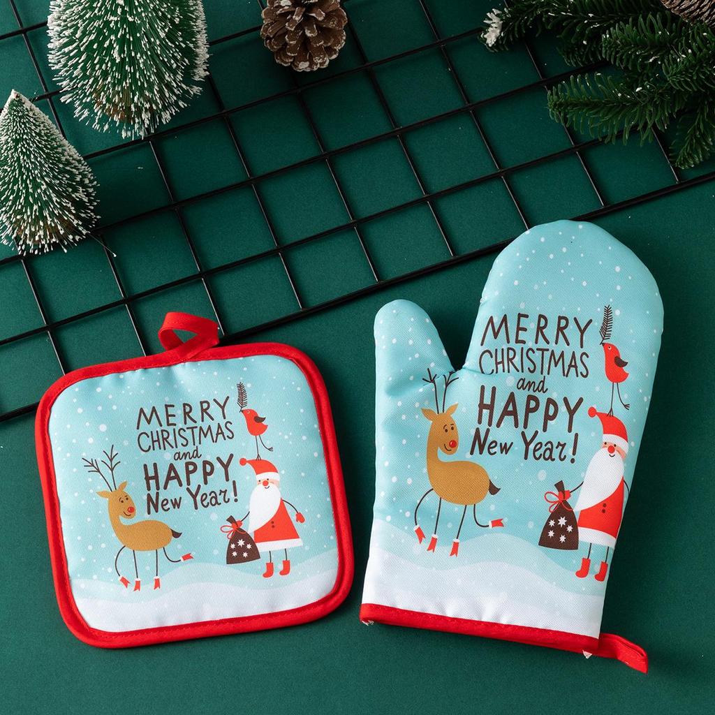 Erhältlich: Neue verdickte Weihnachtsofenhandschuhe – Hitzebeständige Back- und Kochhandschuhe für den Einsatz bei hohen Temperaturen.