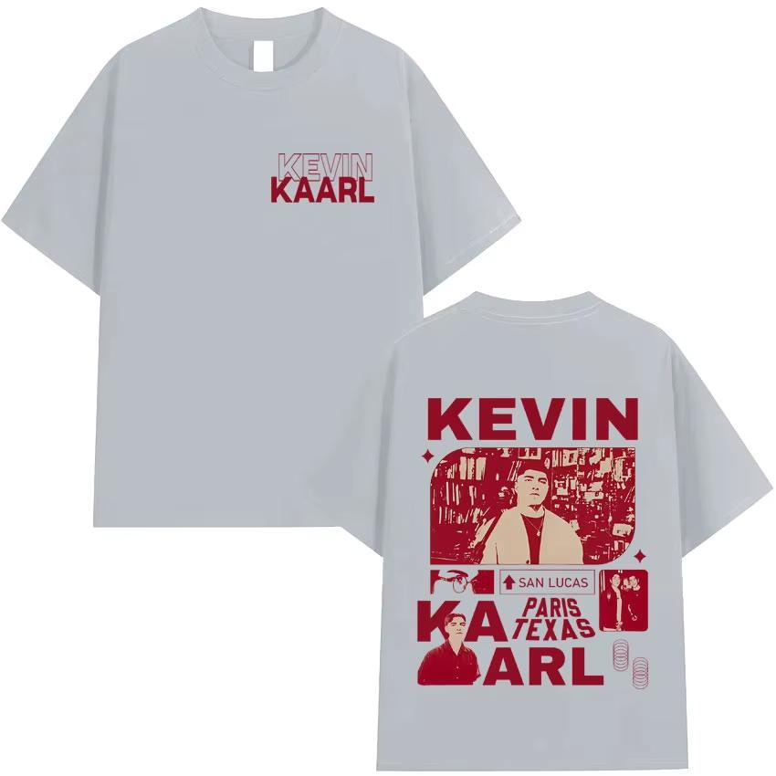 Kevin Karl 2026 Spring summer new Fashion Graphic Casual Tshirt for Men and Women Print Pure Cotton Casual Shortsleeved top