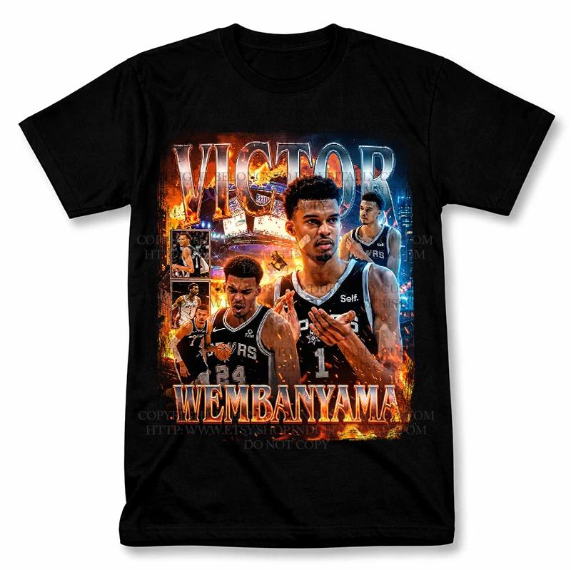 

Victor Wembanyama San Antonio Spurs Graphic T shirt Vintage Basketball Fan Tee S
