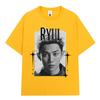 Gruppo Kpop Hip Hop Coreano Lngshot RYUL Maglietta Unisex Abbigliamento Donna Moda Harajuku Cotone Oversize Manica Corta T-shirt Regali per Fan