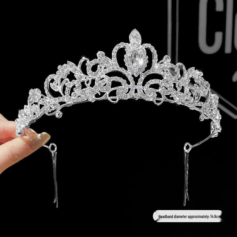 Princess Birthday Crown Headband for Girls – High-end Hair Accessories & Clip