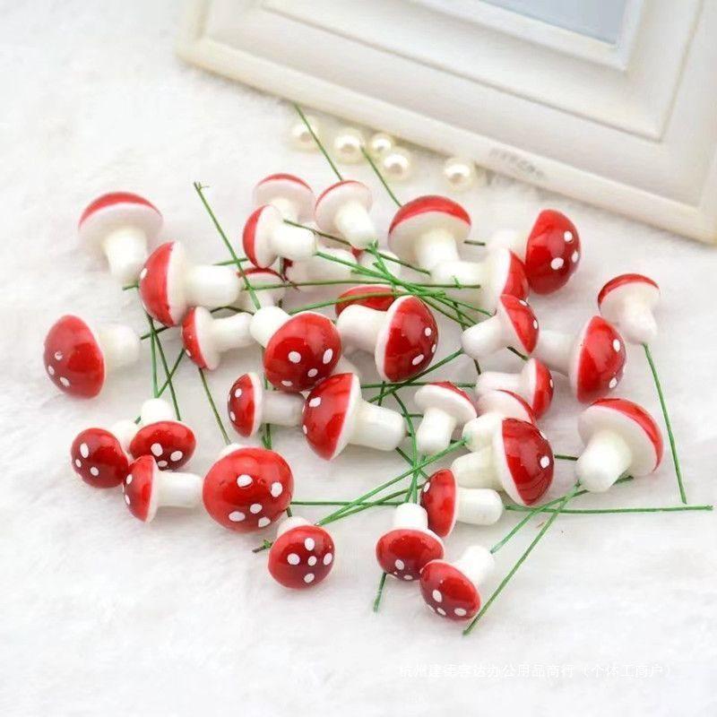 Mini Mushroom Garden Accessories: Micro Landscape Ornaments & Bonsai Figurines for DIY Jewelry