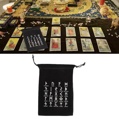 Multifunktionale Aufbewahrungstasche mit Kordelzug, Tarot-Runentasche, Tarotkarten-Aufbewahrungstasche, Schmucktasche für Tarot-Enthusiasten