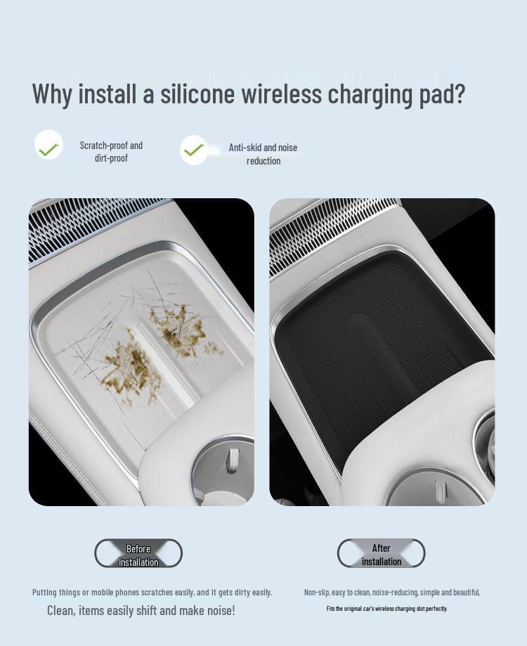 Xpeng X9 Silicone Anti-Slip Charging Mat - Car Interior Protection & Accessories